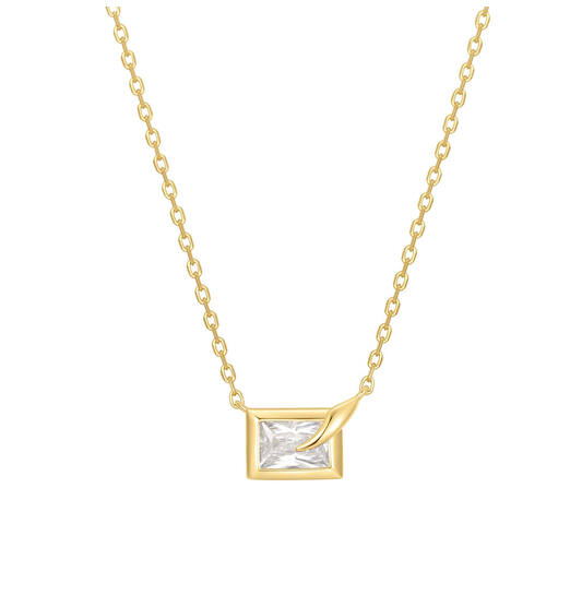  Reimaginer - Silber / 14kt GP - Zirkonia - 48cm